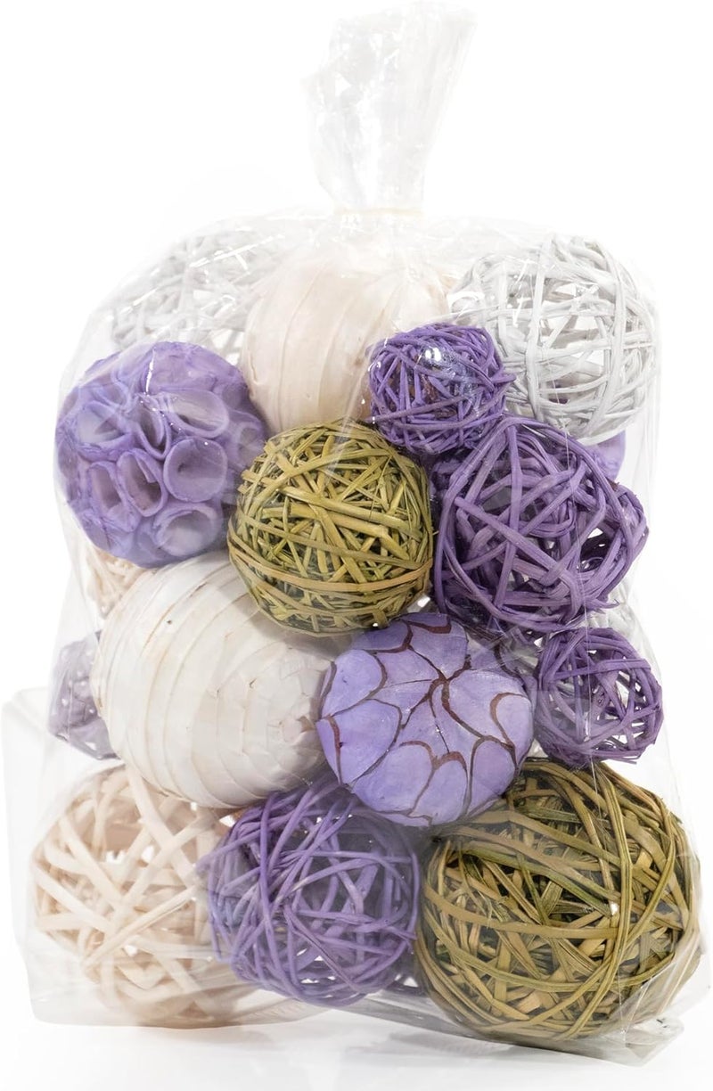 ANDALUCA Decorative Balls Bag Bowl Filler Home Decor (Lavender) - Image 3